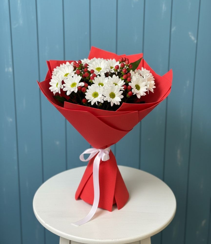 Букет цветов из: Хризантемы в Новой Криуше