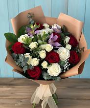 Букет цветов из:  Розы и Альстромерии в Новой Криуше