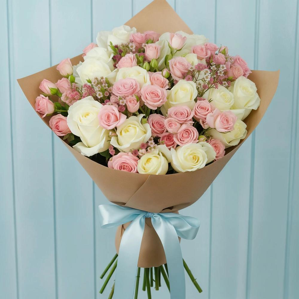 Букет цветов из: Розы в Новой Криуше