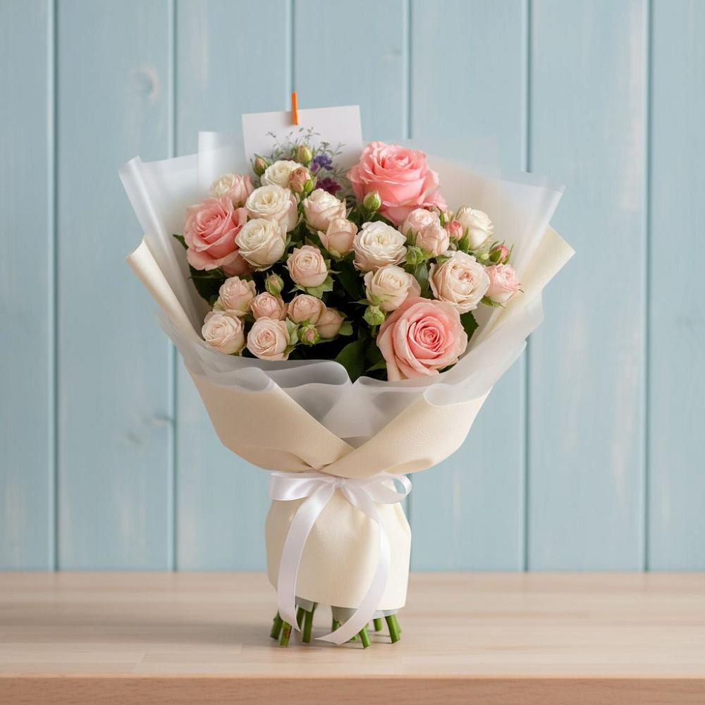 Букет цветов из: Розы в Новой Криуше