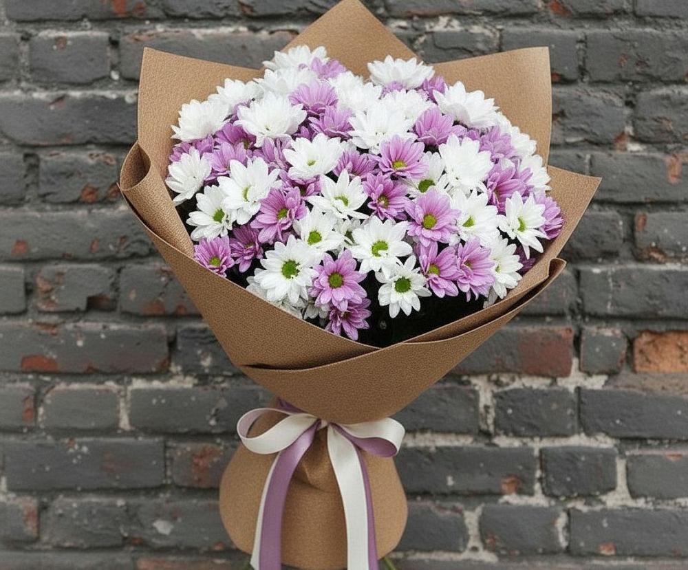 Букет цветов из: Хризантемы в Новой Криуше