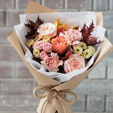 Букет цветов из:  Гвоздики, Хризантемы и Розы в Новой Криуше