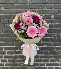 Букет цветов из:  Герберы и Хризантемы в Новой Криуше