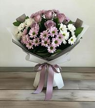 Букет цветов из:  Хризантемы и Розы в Новой Криуше