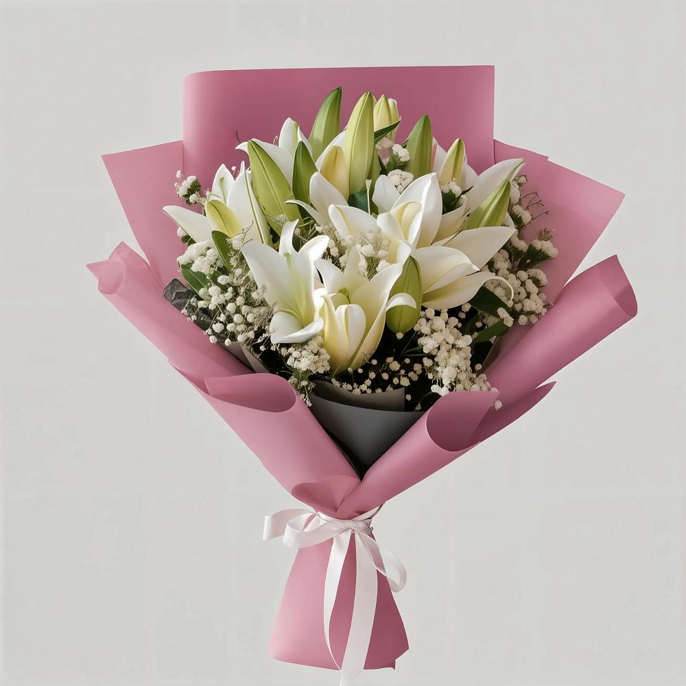 Букет цветов из: Лилии в Новой Криуше