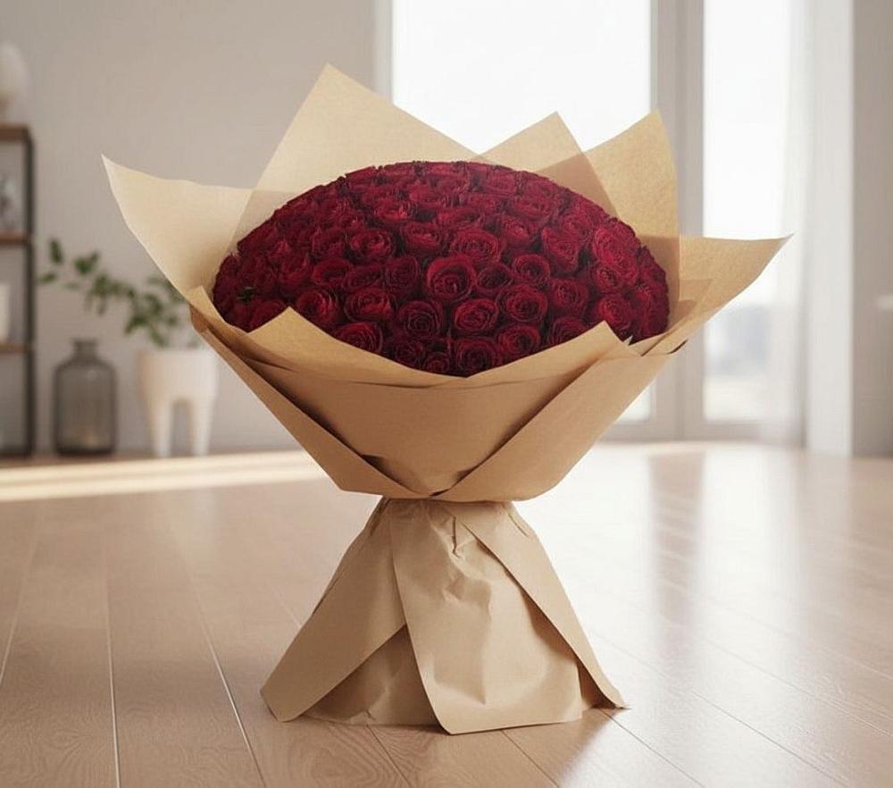 Букет 101 Красная роза в Новой Криуше