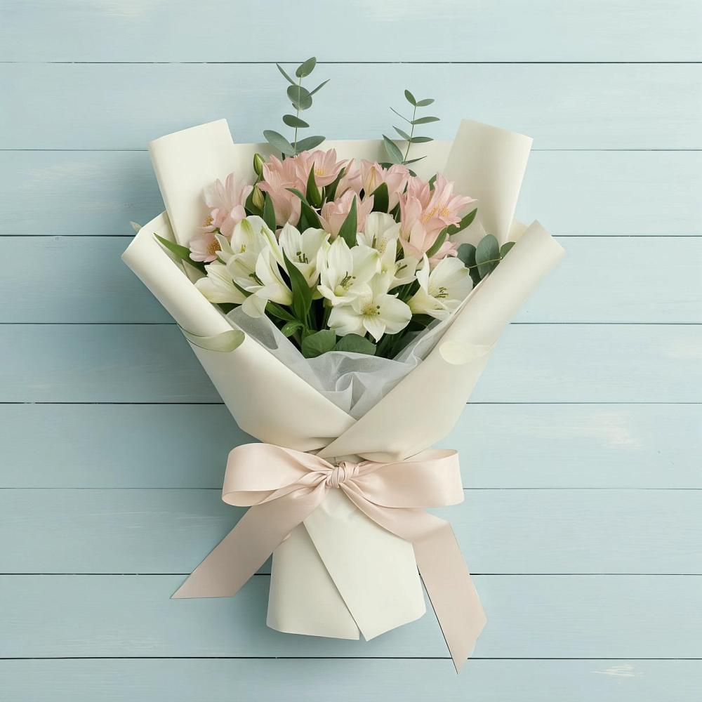 Букет цветов из: Альстромерии в Новой Криуше