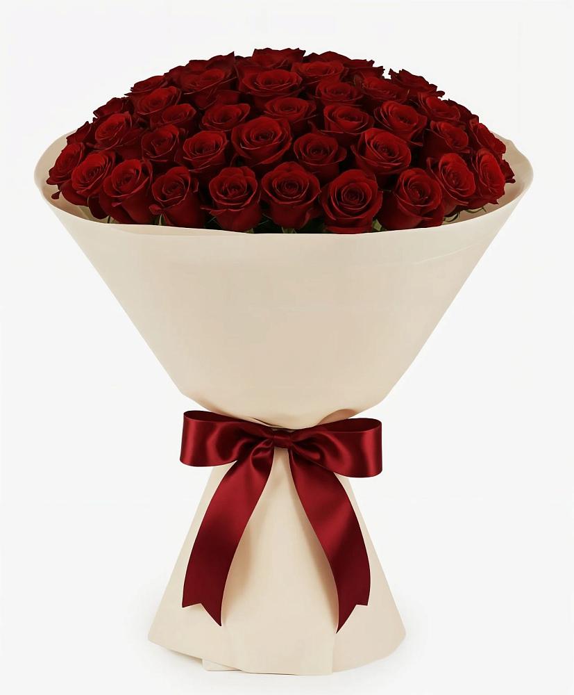 Букет 101 Бордовая роза Блэк Бакарра в Новой Криуше