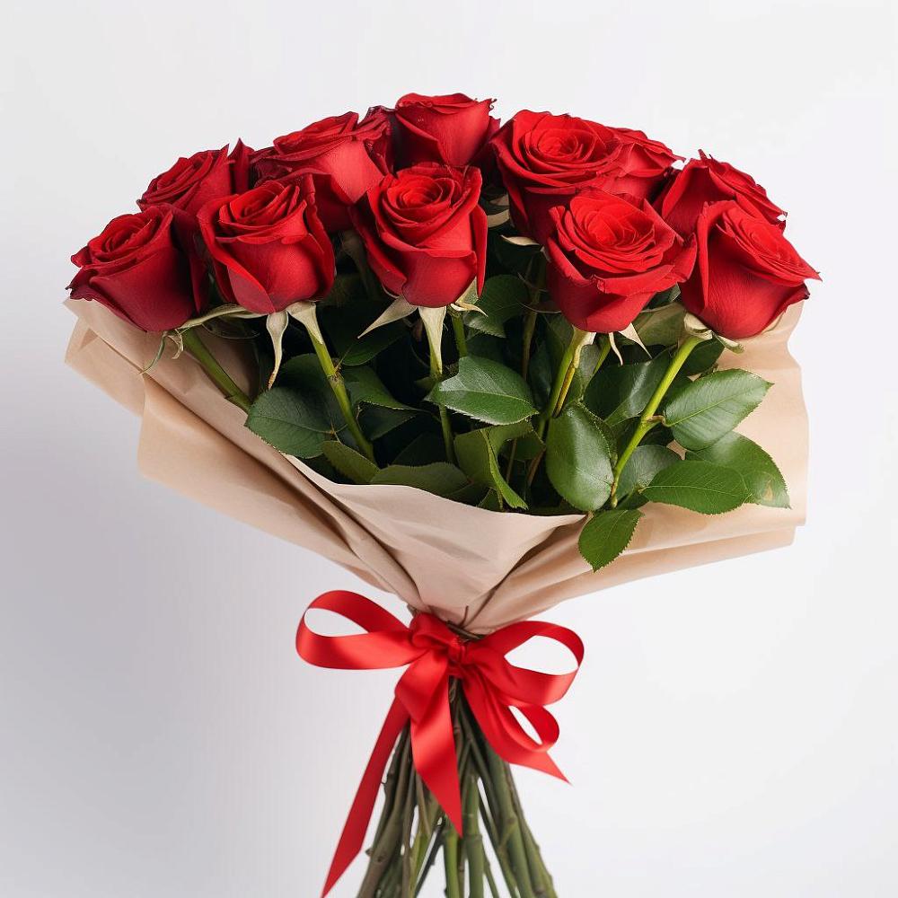 Букет 11 Красных роз Эдлесс Лав в Новой Криуше